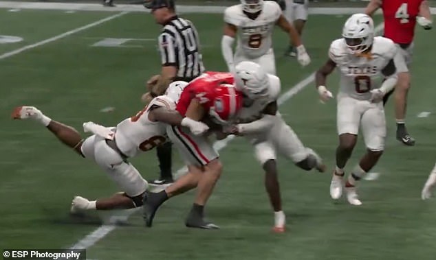 Georgia QB Gunner Stockton suffers frightening hit to the head in dramatic end to SEC title win over Texas