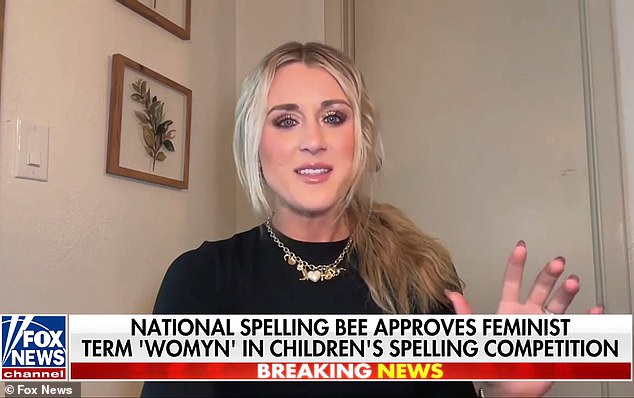Riley Gaines tears into Spelling Bee for allowing 'alternative' spelling of common word